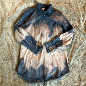 Bleached J. Crew Denim Top